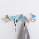 Porte Manteau Mural Oiseau Bleu