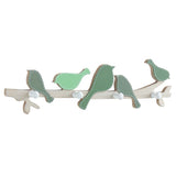 Porte Manteau Mural Oiseau Vert 
