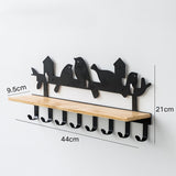 Étagère Porte Manteau Moderne Oiseaux