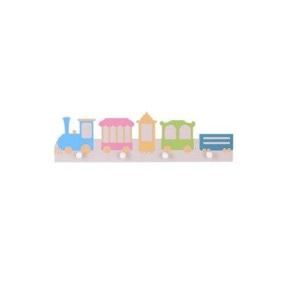 Porte Manteau Mural Enfant Trains Cartoons
