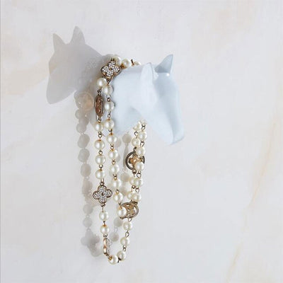 Crochet Porte Manteau Moderne Cheval Blanc