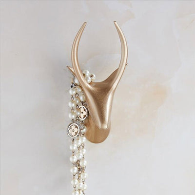 Crochet Porte Manteau Moderne Cerf Bronze