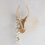 Crochet Porte Manteau Moderne Cerf Bronze