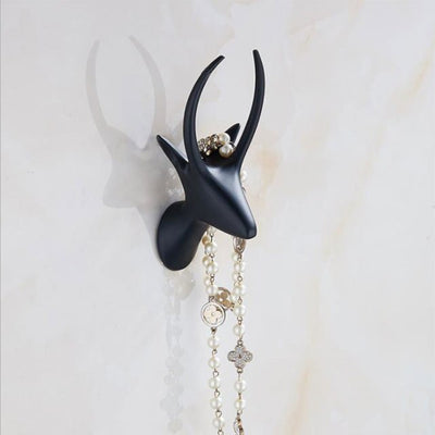 Crochet Porte Manteau Moderne Cerf Noir