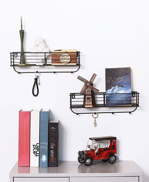 Etagère Porte Manteau Métal Noir
