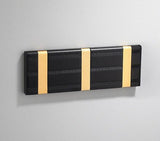 Porte Manteau Mural Rétractable Doré & Noir
