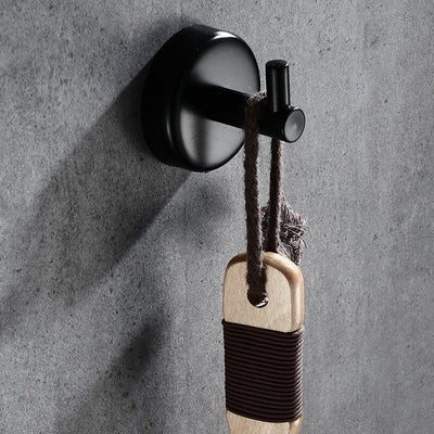 Crochet Porte Manteau Petit Rond Noir