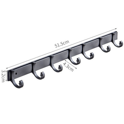 Porte Manteau Mural Aluminium Noire