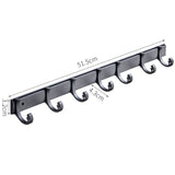 Porte Manteau Mural Aluminium Noire